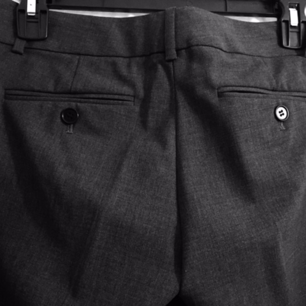 Theory Max C Wool Blend Pants - Gray Size 0 - image 2